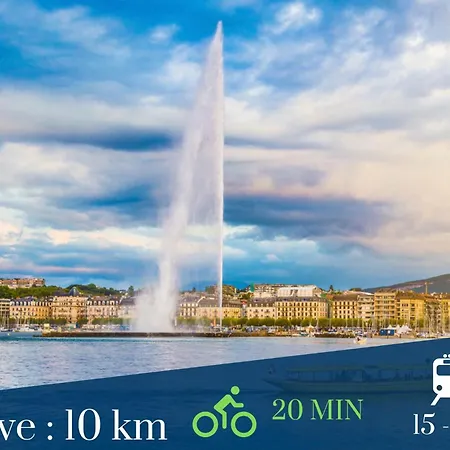 Homey Colibri - New / Free Parking/ Proche Gare / Aux Portes De Genevegeneve 아파트